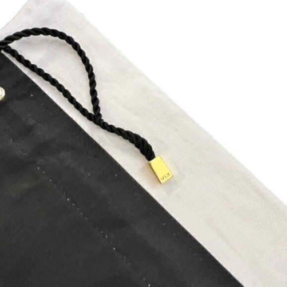 VIX PAULA HERMANNY Drawstring Logo Dust Bag 12.5 x 15 in Travel Storage Designer - Picture 8 of 8